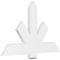 Ekena Millwork Kennewick Architectural Grade PVC Gable Bracket, 48"W x 30"H x 2"D x 6"F, 15/12 Pitch GBP048X30X0206KEN00 - alternate 1